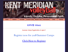 Tablet Screenshot of kentmeridianvolleyball.com